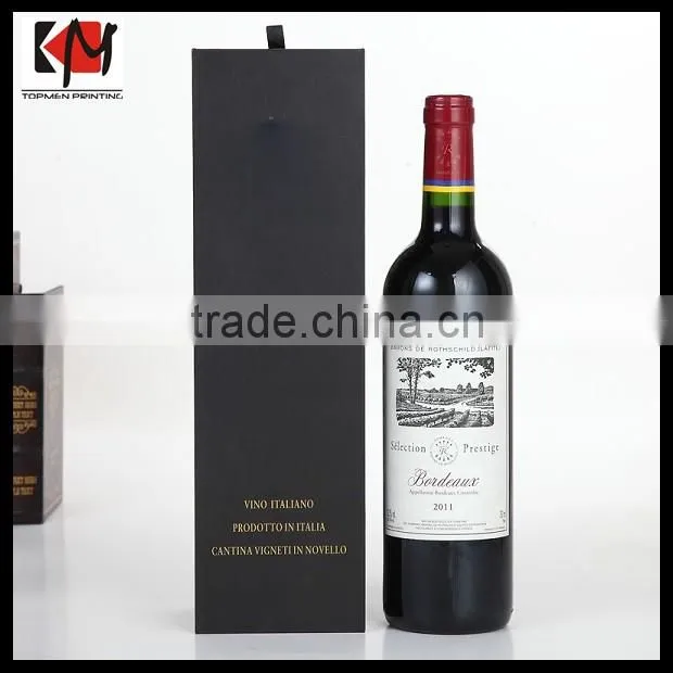 Recyclable Wine Bottle Gift Box Customized Wine Cardboard Box