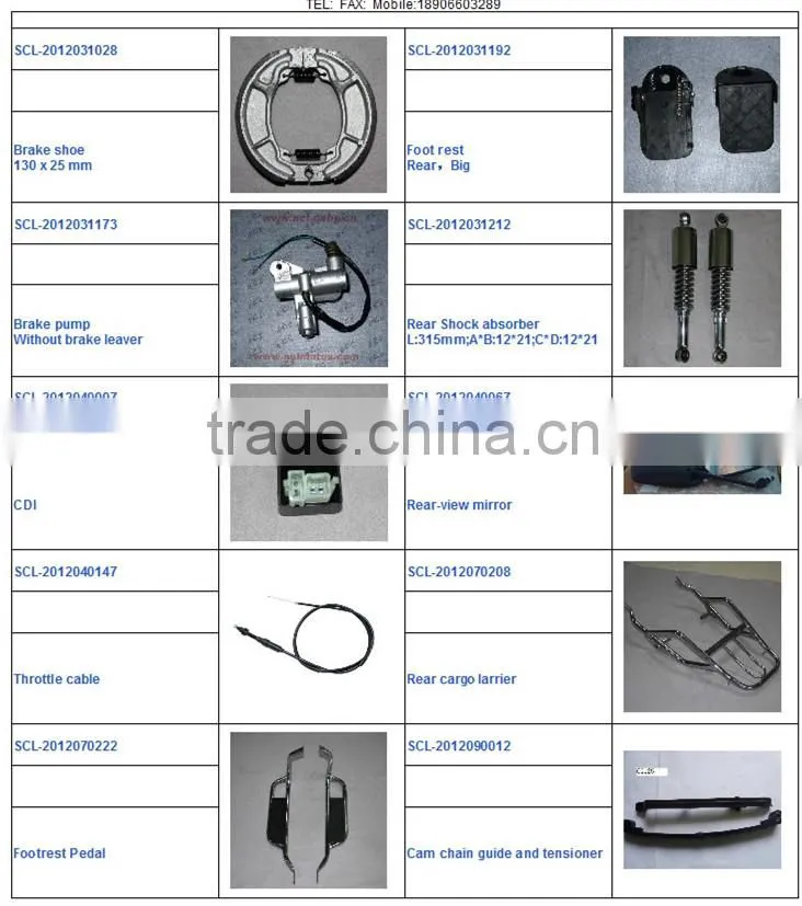SCL-2013073047 high quality engine comp motorcycle cylinder spare parts