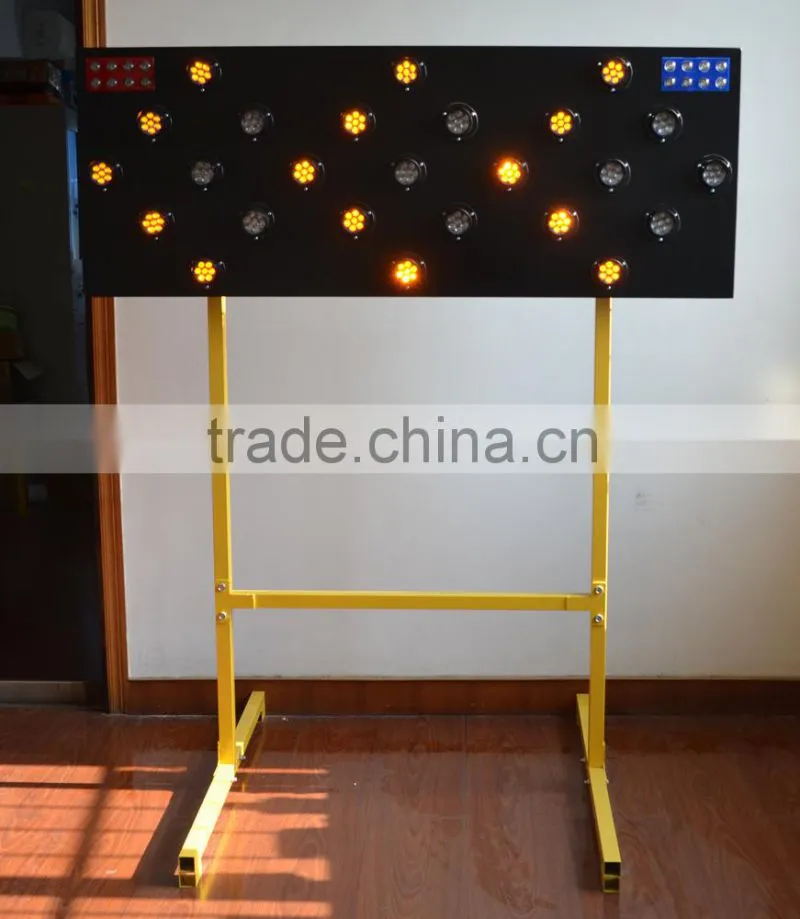 Solar power Traffic LED arrow board with stand bracket