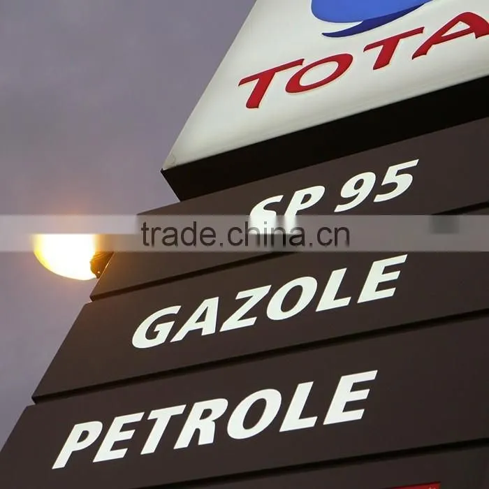 outdoor double side advertising steel led pylon sign