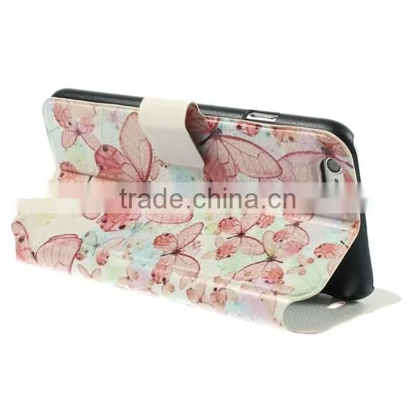 new arrival leather case for iphone6 Wallet Card Holder PU Leather Flip Case Cover For iPhone 6