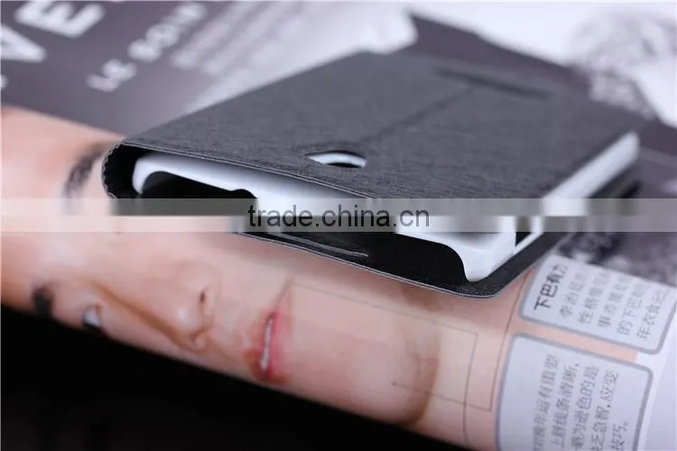 Standing Credit Card ID Card Holder Pocket Leather Flip Cover Case for Oppo R2001