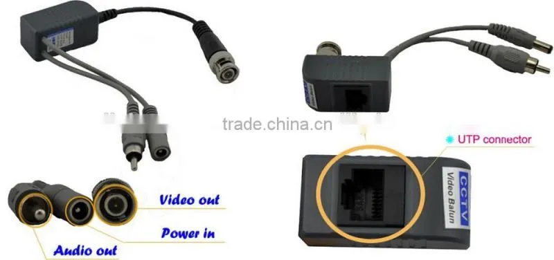 1Ch Passive UTP video balun for cctv