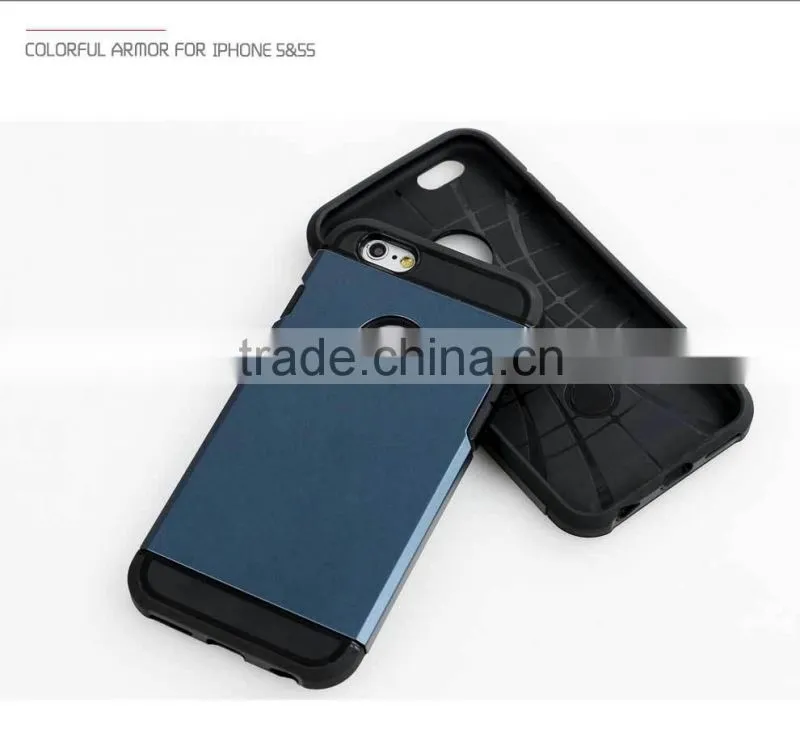 2015 New arrival Slim Colorful Armor mobile phone case for iphone 5,back cover for iphone 5s,for iphone 5s case