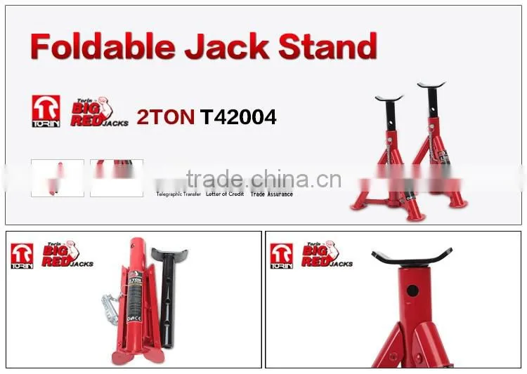 Torin BigRed 2T Foldable Support Jack Stands with TUV/GS