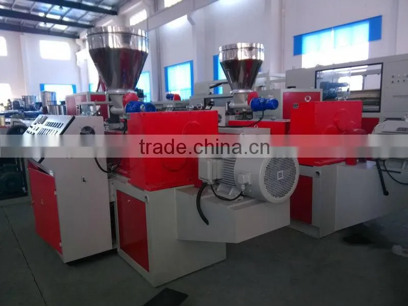 pvc extruder/ double screw extruder china supplier