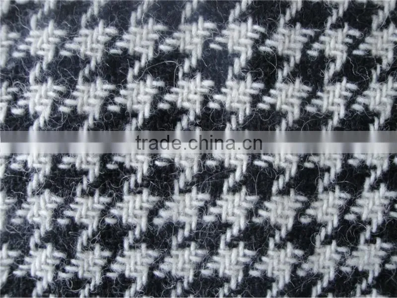 wool/woven/fashionable fabric 2014 for lady coat by houndstooth design