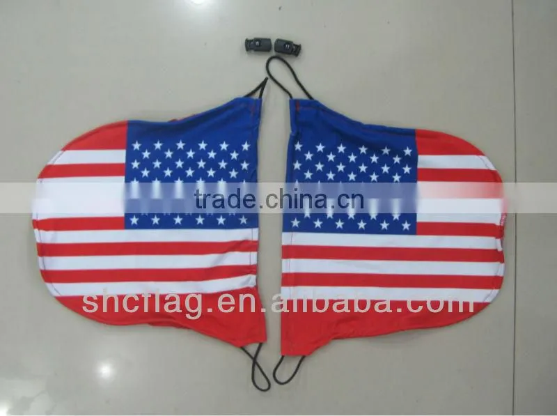 FREE Shortest delivery custom flag car mirror covers NO MOQ