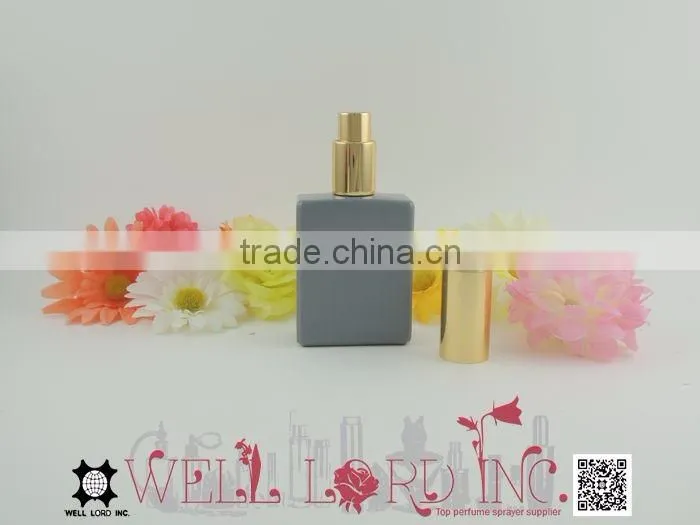 65ml urban style gray glass bottle screw on pump sprayer