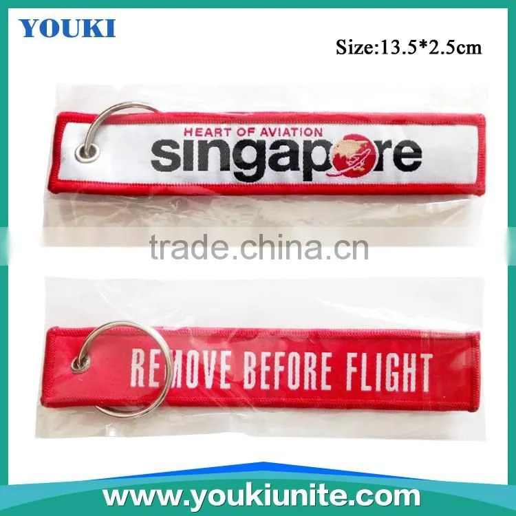 Hot Selling Key Ring Type And Embroidery Keychain YKLP-2009