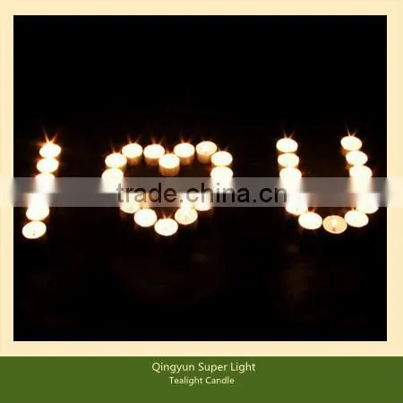 white tea light candle 14g