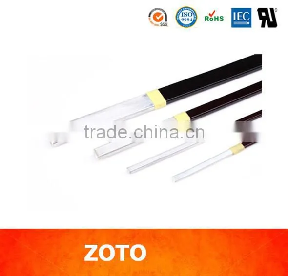 Flat section polyester film conductor aluminum copper