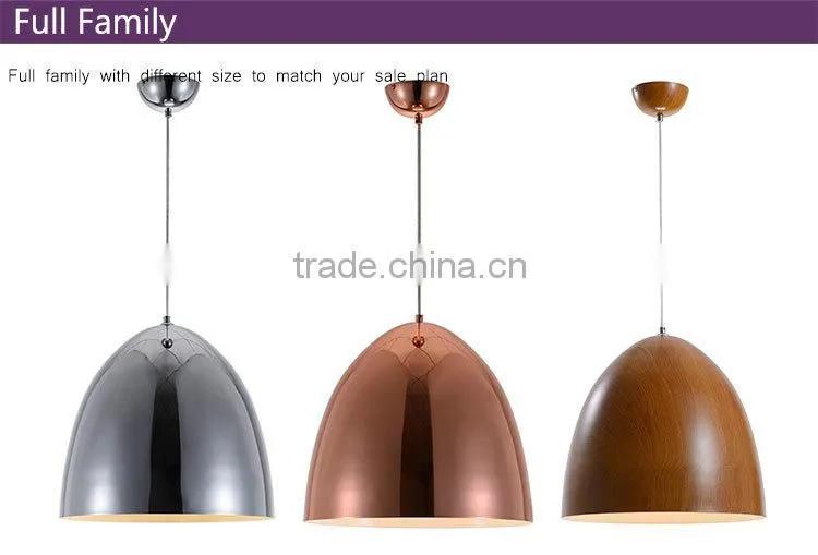 rose gold color whole metal lamp wide voltage hot sale pendant lamp