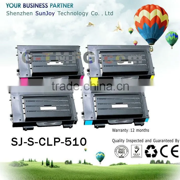 Sunjoy recycled color Laser toner cartridge CLP-510D3K for Samsung CLP-510N