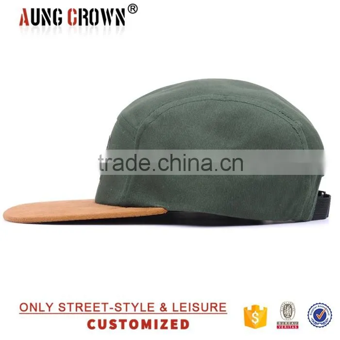flat brim design your own 5 panel hat cap