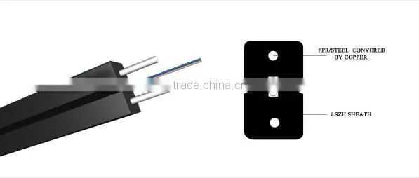 FTTH Fiber Optic Drop Cable GJXH/GJXFH