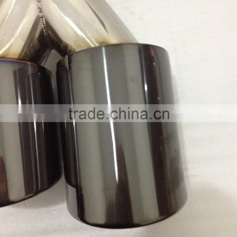 Most Popular Black Titanium coated Universal exhaust tips/muffler pipes
