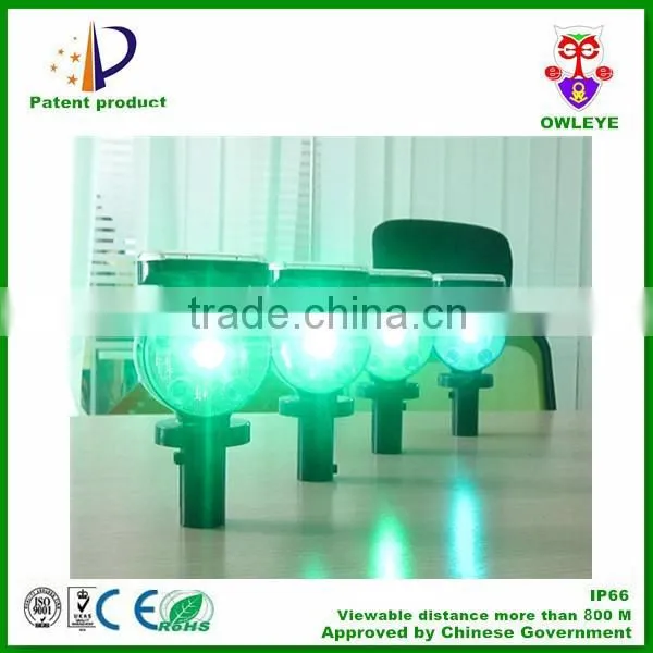 synchronous flash solar blinking light with DCF77 radio signal receiver for EU market