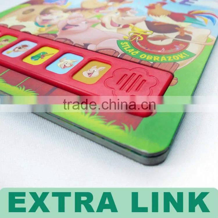 children's sound book with buttons ,sound bar,sound board