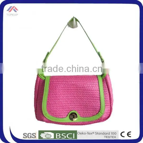 Classy Straw Bag With Lock For Young Girls