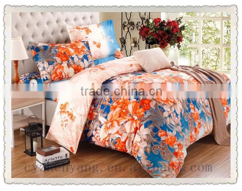 microfiber 100% polyester 3d pinting fabric and brushed soft fabric home textile fabric