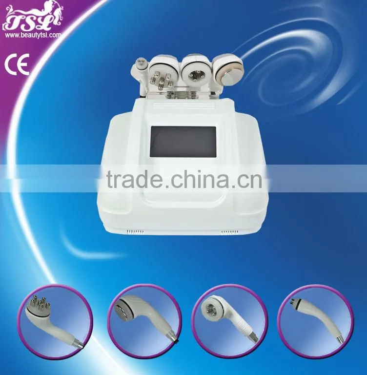 Real 5mhz rf cavitation skin care machine with 40khz cavitation and 5mhz rf handles