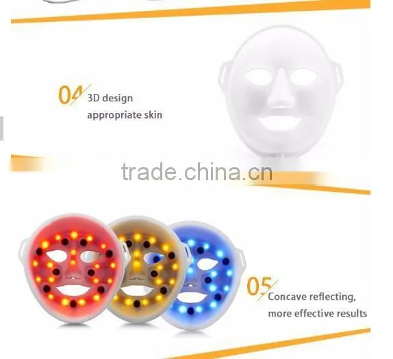 EYCO 7 colors Led mask 2016 new product photo rejuvenation light therapy red light skin rejuvenation therapy
