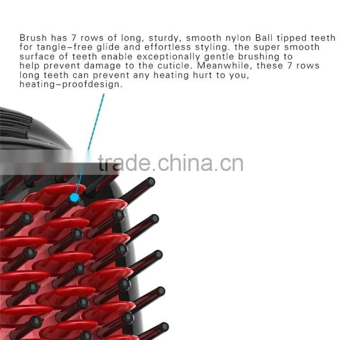 Multi-function hair straightener curler HZ500 PTC heating hair straightener with brush
