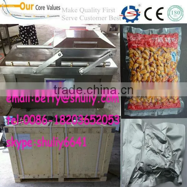 Double chamber vacuum packing machine DZ600/2S for sea food,salted meat,dry fish,pork,beef,rice