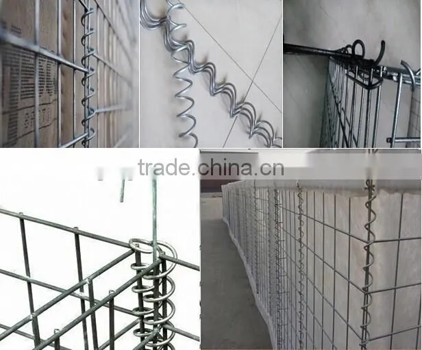 1mX0.5mX0.5m Galfan hot-dipped galvanized welded stone gabion basket retaining wall for parking area