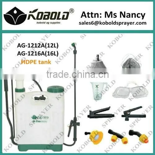 (AG-1216A) HDPE 16LITRE Backpack portable hand sprayer