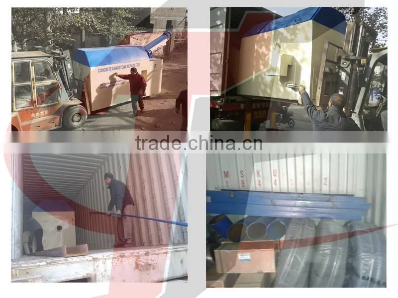 Concrete recycle machine for concrete mixer truck