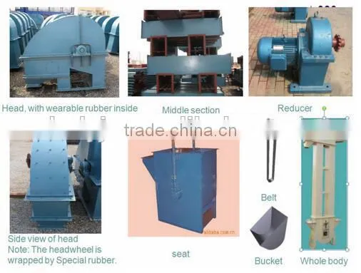 China hot sale factory direct price wear resistant bucket elevator