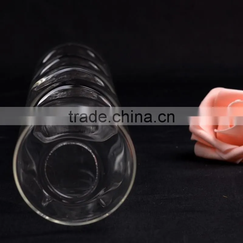 Unique design, tubular glass candle holder, home decoration, elegant noble candle holder
