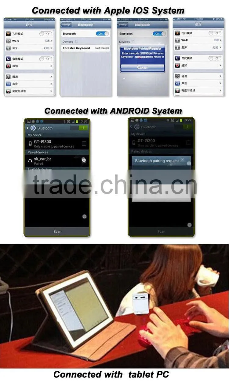 2017 Trending Products Mini Wireless Laser Projection Keyboard for Iphone