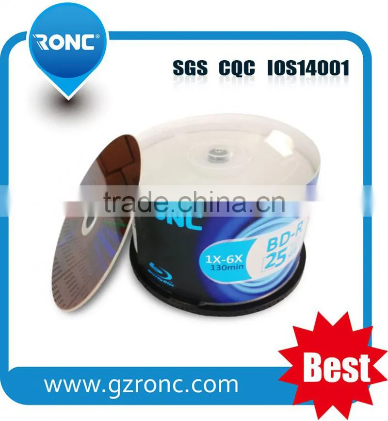 High Quality 25GB Blu Ray White Inkjet Printable Bd-R