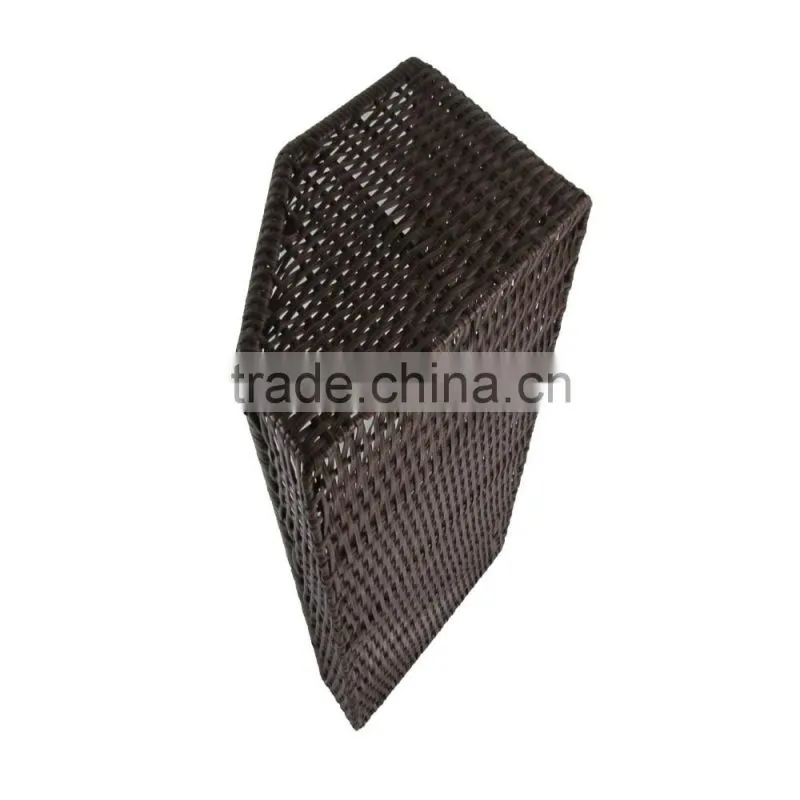 China supplier direct sale supermarket fruit and vegetable display rack with rattan basket