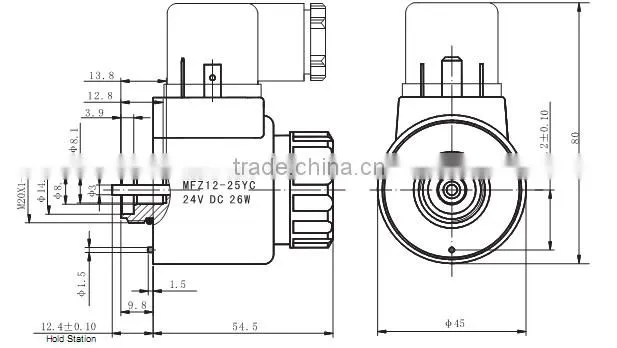 hydraulic solenoid valve coil 24v