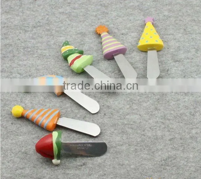 christmas design loverly polyresin butter knife
