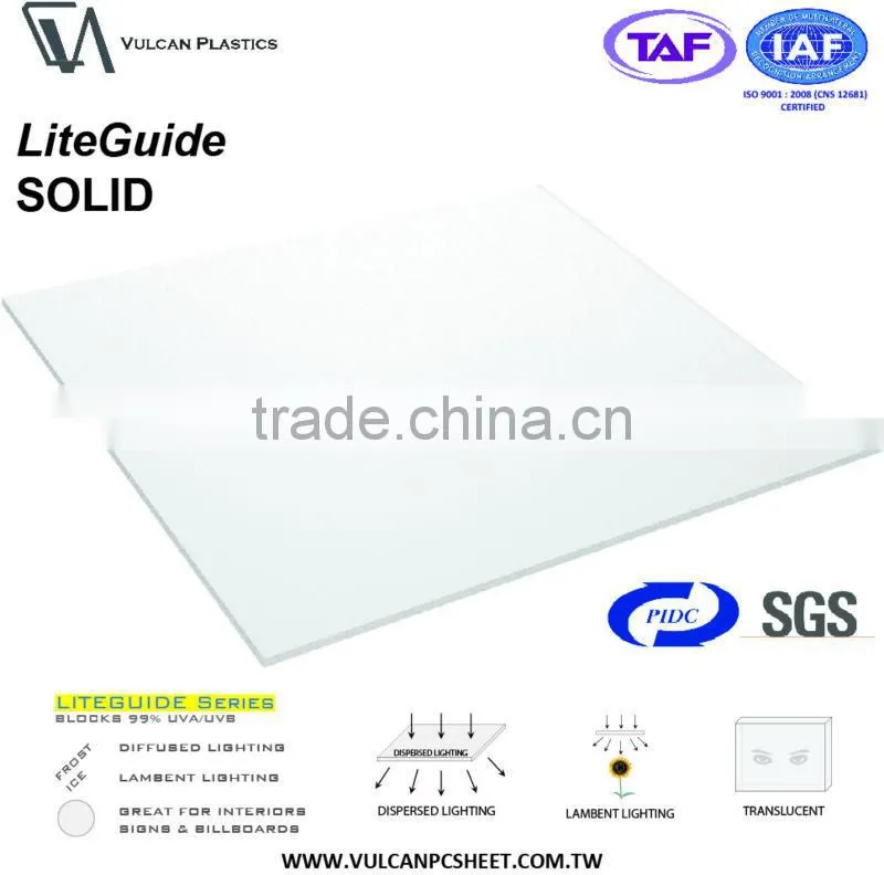 Polycarbonate Sheet for Led Light (Polycarbonate LiteGuide)
