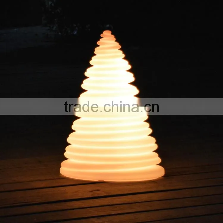 Christmas ornaments LED glowing tower lamp led Christmas tree decorations USB rechargeable used indoor/outdoor