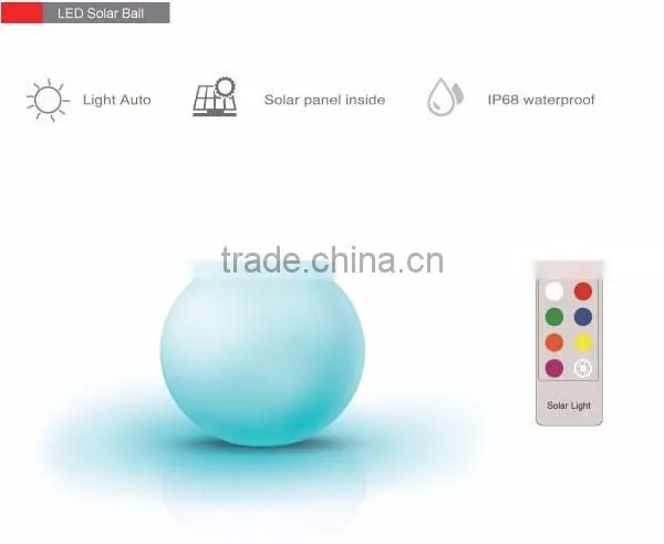 2017 hot sell solar floating pool ball light