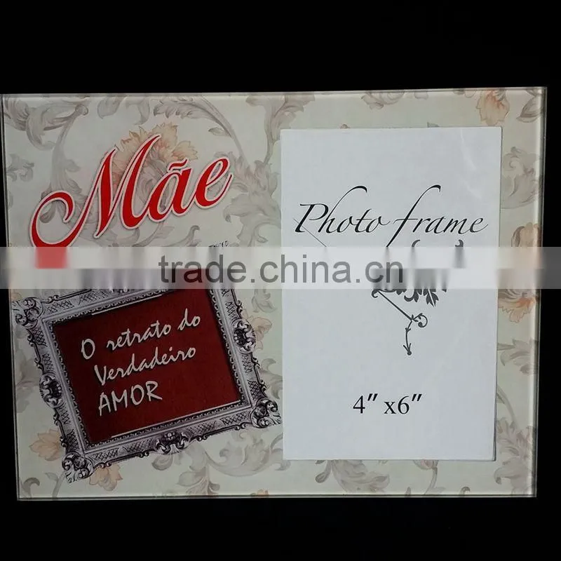 happy wedding acrylic clear glass picture frame