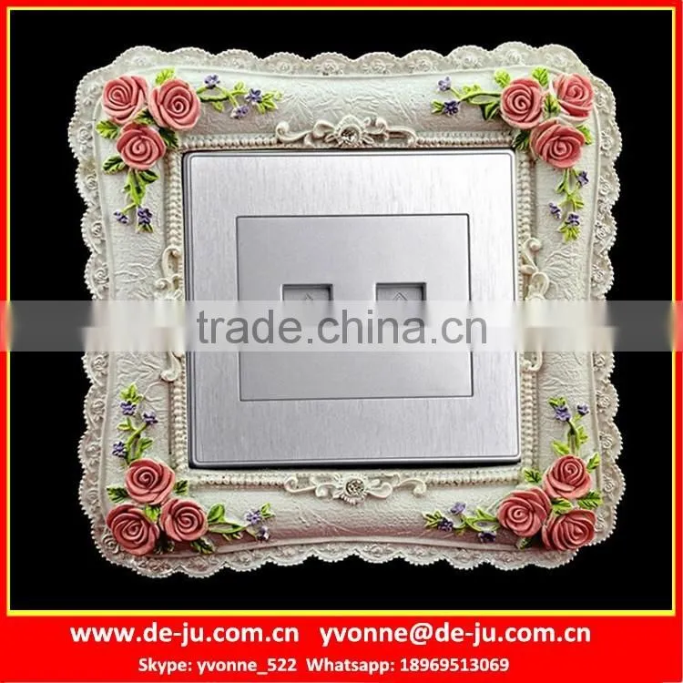 Square Resin 3d Wall Socket Sticker