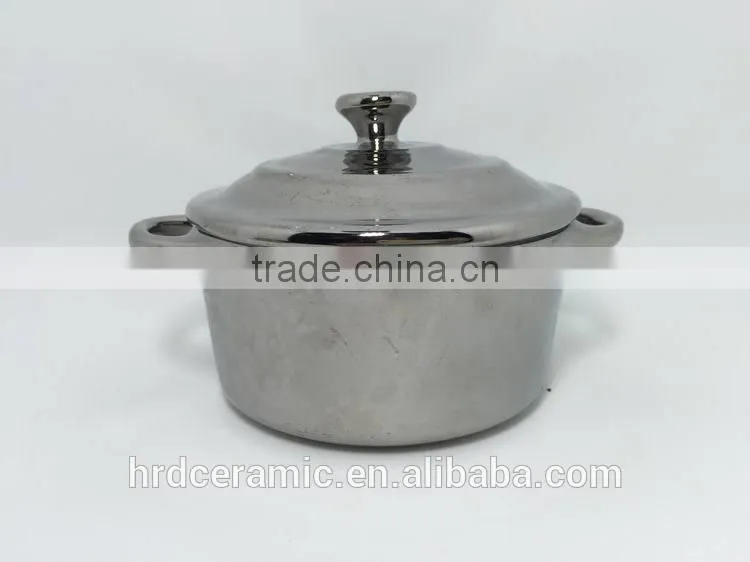 Stocked Stainless Steel Double Handle electric hot soup pot