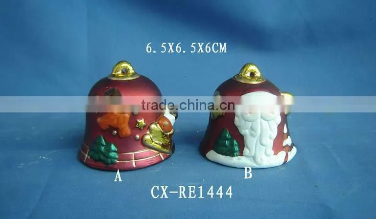 New Ceramic Santa Claus With Led Lights Christmas Decoration