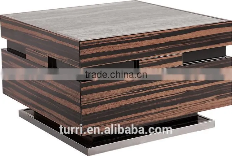 modern marble travertine top hardware base coffee table