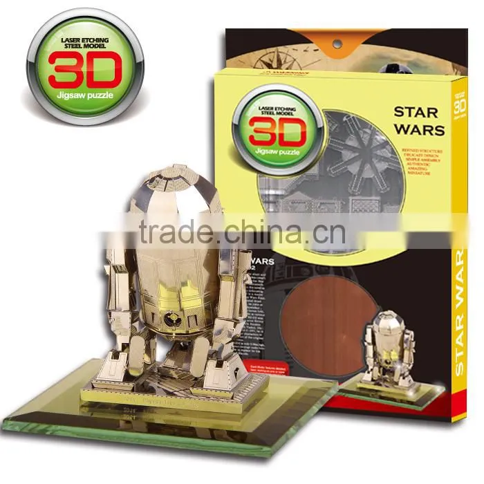 Building block metal puzzle 3D triumphal arch design famous building model puzzle