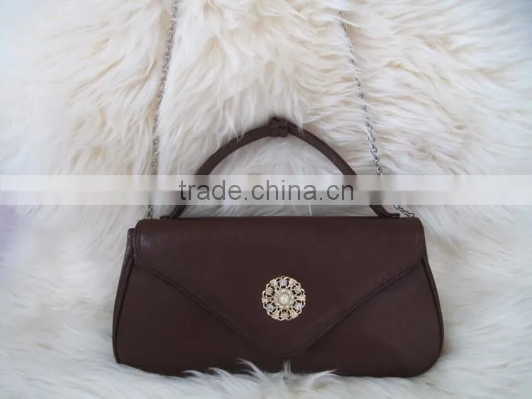 Genuine leather cow leather cosmetic bag , makeup bag