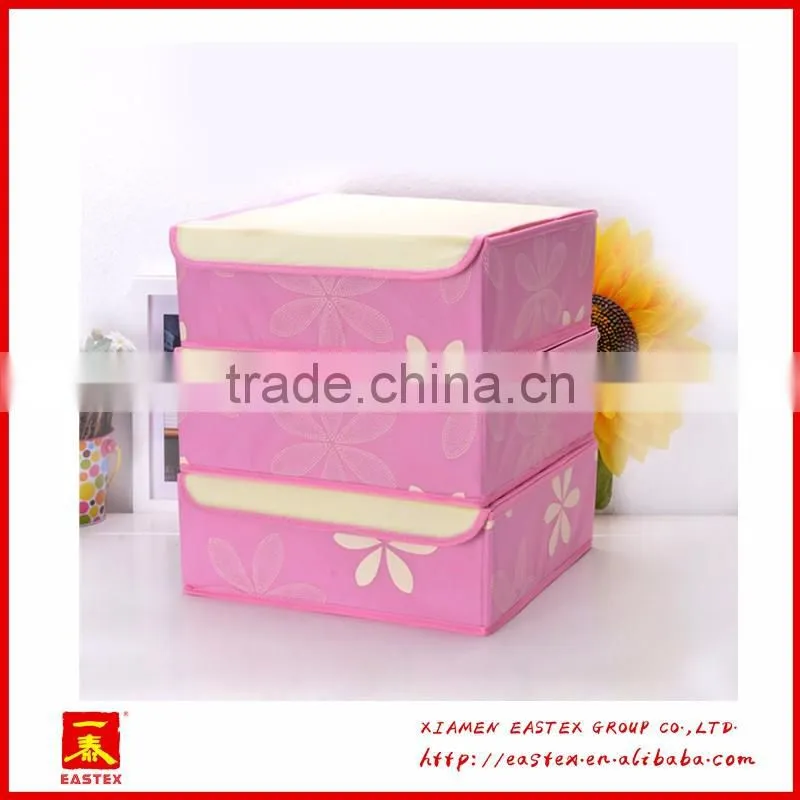 High quality peach skin 24 grid socks/bra/briefs storage Box